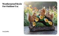 Solar Squirrel Lamp Glow Source Lights Squirrel Solar Lamp Outdoor Decoration Automatic On/deactivate Decorative for Lawn