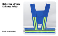 Reflective Safety Vest Fully Cotton Cycling Safety Vest Reflective Running Gear Comfortable High Visibility Suspenders