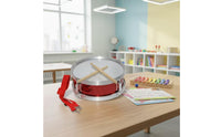 Glitter Junior Snare Drum Compact Snare Drum with Drumsticks Lightweight Percussion Instrument Portable for Beginners, Toddlers, Music Lessons, School Band, Home Practice