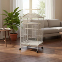 Large Parrot Aviary Enclosure Heavy Duty Pet Housing Slide-out Tray for Indoor