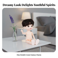 6 Inch Nude Doll Moveable Joints Articulated Jointed Doll Female Action Figure Personalized Izable Thick Hair