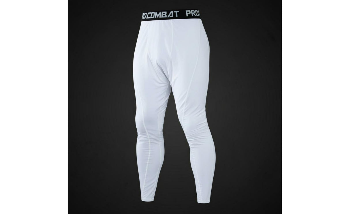 Men's Compression Leggings High Stretch Quick Dry Tights Second-Skin Feel Men's Workout Tights for Gym, Basketball, Football