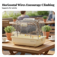 Sturdy Parrot Outing Enclosure See-Through View Portable Bird Travel Enclosure Ventilated Parrot Travel Carrier Easy to Clean for Car Trips, Outdoor Activities, Vet Visits, Shopping