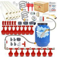 Container or Tank Setup Poultry Drinking Water Kit PVC Chicken Watering System 304 Stainless Steel Automatic Chicken Waterer Braided Hoses