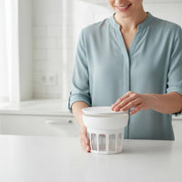 Leak-Proof Lid Whey Separator Phthalate-Free-without Greek Yogurt Creator Easy to Clean Yogurt Filter Set Food Grade Material for Health Enthusiasts, Home Cooks
