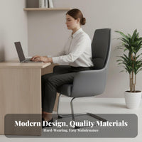 Ergonomic Design Sled Base Guest Chair assistance Padded Sled Base Chair Easy to Clean Conference Seat sturdy Duty for Students, Clients, Patients, Study Room, Lobby
