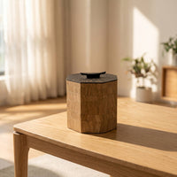 Octagonal Storage Box Decorative Wooden Box with Lid Artisanal for Living Room