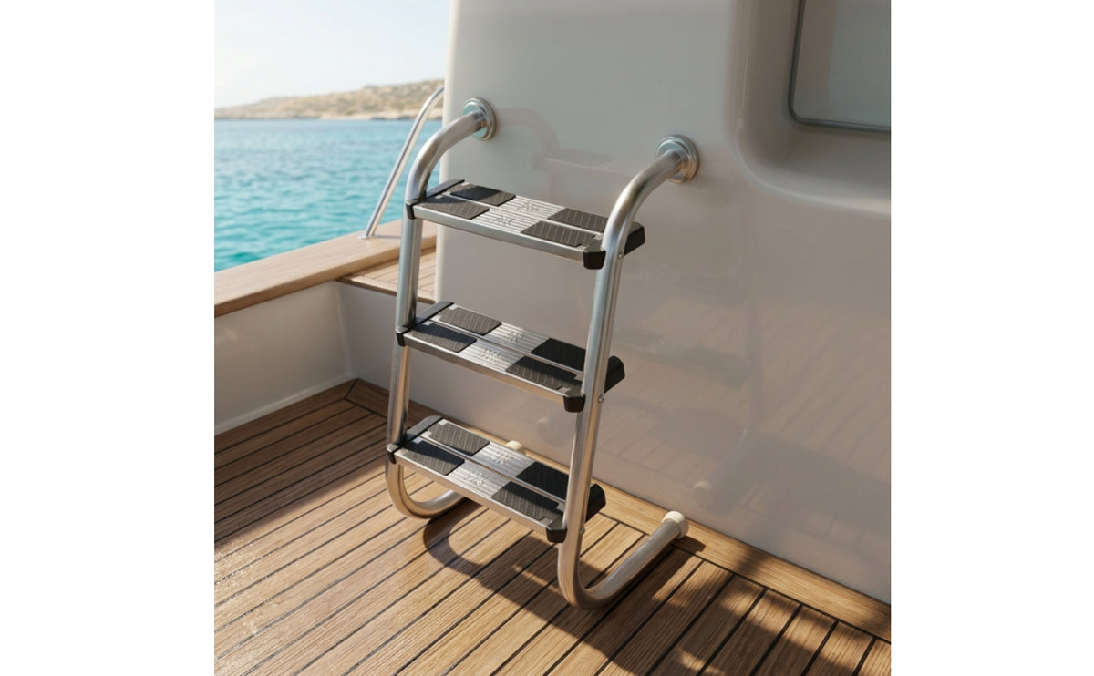 Long-Lasting Stainless Steel Pool Ladder Sturdy Pool Ladder with Handrails Stable Sturdy for Swimming Pools