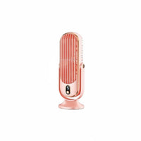 5 Speed Settings USB Rechargeable Desk Fan Quiet Operation Oscillating Table Fan Long Battery Life Home Appliance Digital Display for Office