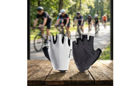 Touchscreen-Compatible Short-Finger Cycling Gloves Padded Half-Finger Bike Gloves Anti-Slip Breathable for Cyclists, Road Riders, Outdoor Training