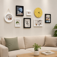Plastic Picture Frame, Photo Frame, Photo Frame. Stylish Wall Decor, Compatible with Multiple Irregular Sizes (5/7/10 inches). For Newlyweds' Living Room Interior.