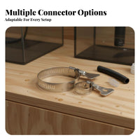 Corrugated Aquarium Hose Bend Resistant Fish Tank Water Pipe Vibration Reducing Water Pump Connection Hose for Sump, Pond