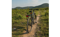 Rear Cargo Rack with Side Rails Clamp-on Two-Wheeler Rear Rack Reflective Stable for Commuters, Daily Commuting