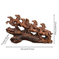 Rearing Horse Sculpture Glossy Finish Rearing Horse Statue Detailed Craftsmanship