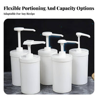 Easy Pressing Quantitative Fructose Pump Sturdy Metered Dose Syrup Pump Non-Stick Interior for Coffee Shops, Baristas, Commercial Kitchen