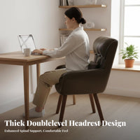 Minimalist aesthetic contouredd spine support rotating Chair Modern Design Study Stool Stable Base Home Seating Ergonomic for Adults, Office Workers, Students, Bedroom