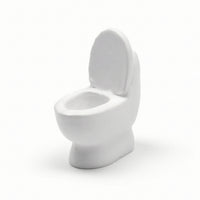 Miniature Toilet Decorative Miniature Lavatory Accessory Compact Commode for Collectors