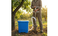 Metal Frame Orchard Fertilizer Applicator Plastic Hopper Backpack Fertilizer Applicator Corrugated Hose Agricultural Equipment Pointed Tip for Underground Soil