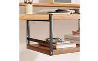 No-Drill Under Desk Hanging Organizer, Open Shelf Storage Rack for Dorm