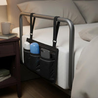 Armrest Pouch Easy to Install Storage Bag Multi-Compartment Rolling Support Hanging Bag for Medical Transport, Outdoor Travel, Rollator
