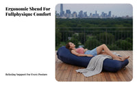 Automatic Inflation auto-inflatingInflating Air Couch Lightweight Inflatable Chaise Comfortable Blow-up Lounger Waterproof for Beachportableers, Travelers, Camping, Beach, Travel, Festivals
