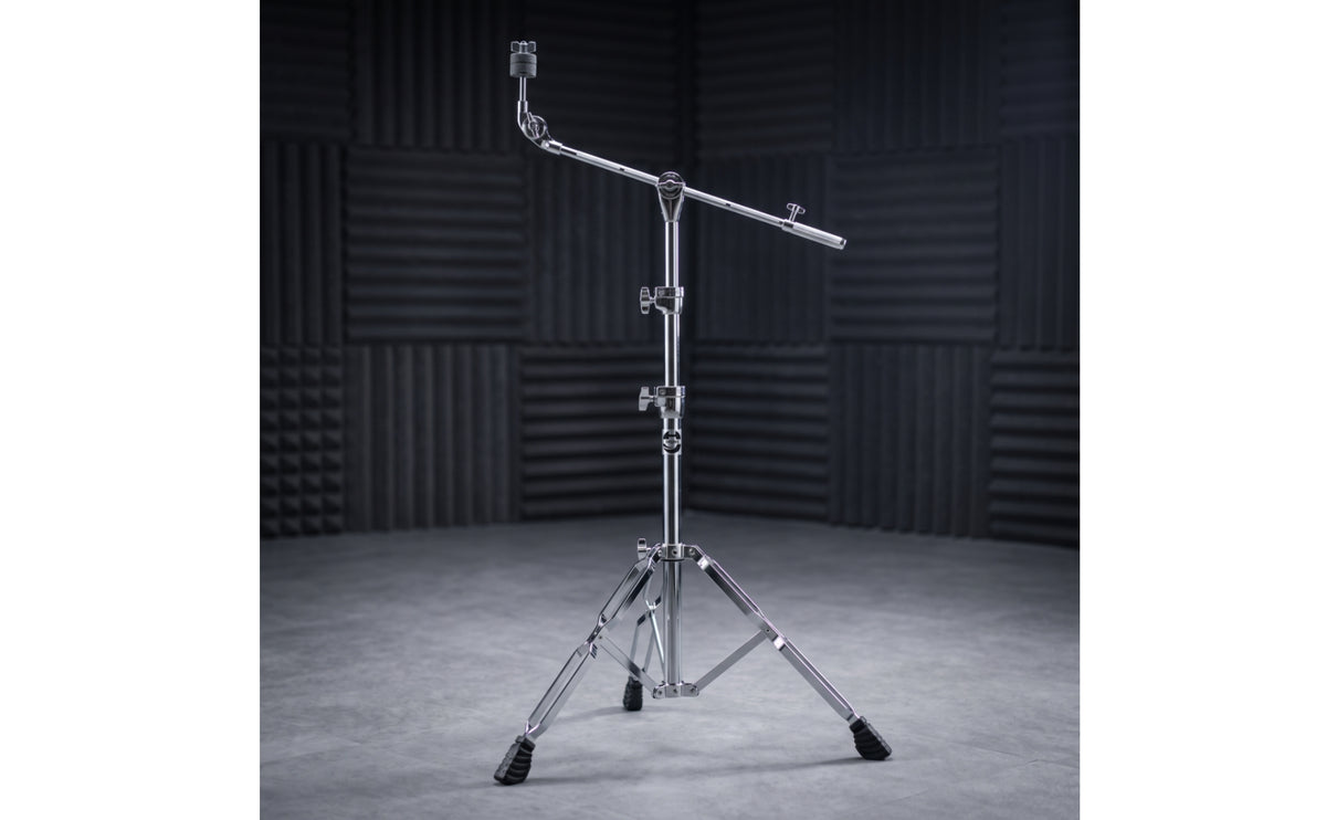 Extension Cymbals Stand Adjustable with Extension Arm Double-Braced Hardware for Drummers, Students, Rehearsal Rooms, Home Practice