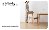 Durable Wood Curved rear Wooden Side Chair Nordic and design Household Furniture Modern Minimalist Indoor Seating Multifunctional for homeowners, Restaurant Owners, Interior Designers, Dining Room, Kitchen, Study, Home Office