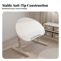 Child-Centered Inspired Foldable Peanut Shaped Table Ergonomic Design Adjustable Kids Activity Table Safety Rounded Corners Adjustable Kids Study Desk Anti-Slip Ledge for Toddlers, Preschoolers, Home Schooling, Bedroom