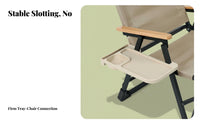 Folding Chair Side Tray Mobile Device Slot Chair Armrest Tray Easy to Install for Campers, Outdoor Enthusiasts, Picnic, Beach, Fishing