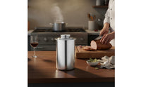 Meat Cooker with Thermometer Multifunctional Stainless Steel Steaming Canister