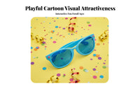 Oversized Design Giant Shaped Spectacles Exaggerated aesthetic and design comic Glasses Vividly Coloredly Colored Novelty lenswear Lightweight for entertainers, Cosplayers, Teenagers, Parties, Stage Performances, Photo Booths, Festivals