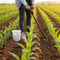 Underground Cultivation Enhancer Tool Manganese Steel Stand up Garden Seeder Foot Pedal Step T-Handle Soil Digger for Farmers, Seniors, Orchard, Farm