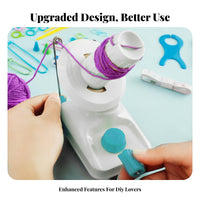 Hand-Crank Yarn Winder Portable Manual Yarn Ball Winder Easy to Use Knitting Supply for Knitters, Crocheters