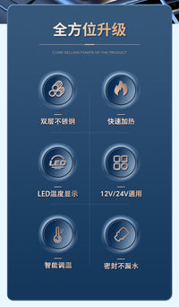 车载烧水壶2025新款12V24V通用货车专用电热水壶车用饮水机烧水杯