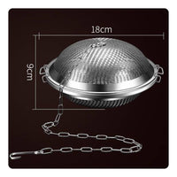 Rust Resistant Stainless Steel Seasoning Ball Easy to Clean Herb Seasoning Basket Food Grade Broth Flavor Infuser Reusable for Stewing, Braising