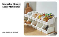 Stackable Under-Sink container sturdy Home Organization Portable for Renters, Parents