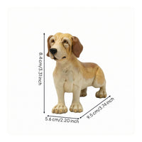 Realistic Hand-Painted Resin Figurine Detailed Molded Animal Sculpture Figurine Freestanding Decorative Animal Ornament Solid Base for Shelf