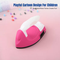 Mini Electric Iron for DIY Beadwork, Portable Ironing Tool, Suitable for Fabric Crystal Crafts, Child-Friendly Design