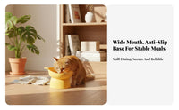 Wide Mouth Bear Shaped Pet Bowl Easy to Clean Elevated Cat Bowl Cute Design for Kittens, Senior Pets, Indoor, Kitchen, Living Room