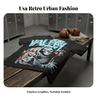 American High Street Aesthetic Boxing Print T-Shirt Great Gift Idea Retro Boxing Shirt Full Cotton Loose Fit Streetwear Tee for Adults, Teenagers, Boxers, Daily Wear, Everyday, Leisure, Sporting Events