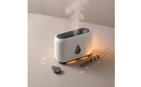 Fire-Effect Aroma Diffuser Desktop Fire Mist Dispenser Timer Settings Home Decor