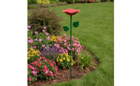 Flower Garden Stake Bird Bath Two-in-oneFunction Bird Bath with Stake Decorative Outdoor for Birds