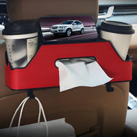 Organized Car Seat Back Organizer with Tissue Holder Hanging Car Organizer with Phone Holder Multi-Functional Space-Saving for Daily Commute