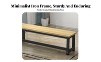 Multi-Functional Low Backless Bench Versatile Use Rectangular Frame Bench Space-Saving Design Changing Stool Stable Structure for Business Owners, Apartment Dwellers, Shopping Mall, Retail Shop, Rest Area, Entryway