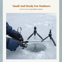 Foldable Ice Fishing Rod Holder, Garage, Protect Rods