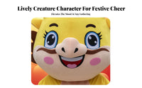 Auspicious Design Chinese Dragon Mascot Costume Comfortable to Wear Year of the Dragon Mascot Outfit Long-Lasting Life Size Character Costume Breathable Material for Performers, Adults, Company Parties, Stage Performances, Promotional Events