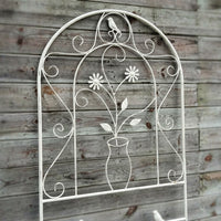 Vintage Iron Trellis 82cm, 55cm Width, Vine Plant Support, Set of 4, For Gardening