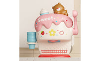 Plastic Ice Cream Bubble Machine Safe Bubble Maker with Crank Sturdy Bath Toy with Suction Cups Easy to Use for Children, Toddlers, Bathtub, Bathroom