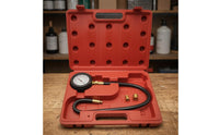 Oil Pressure Test Gauge Kit Brass Fittings Engine Oil Pressure Tester Flexible Hose for Automotive Repair