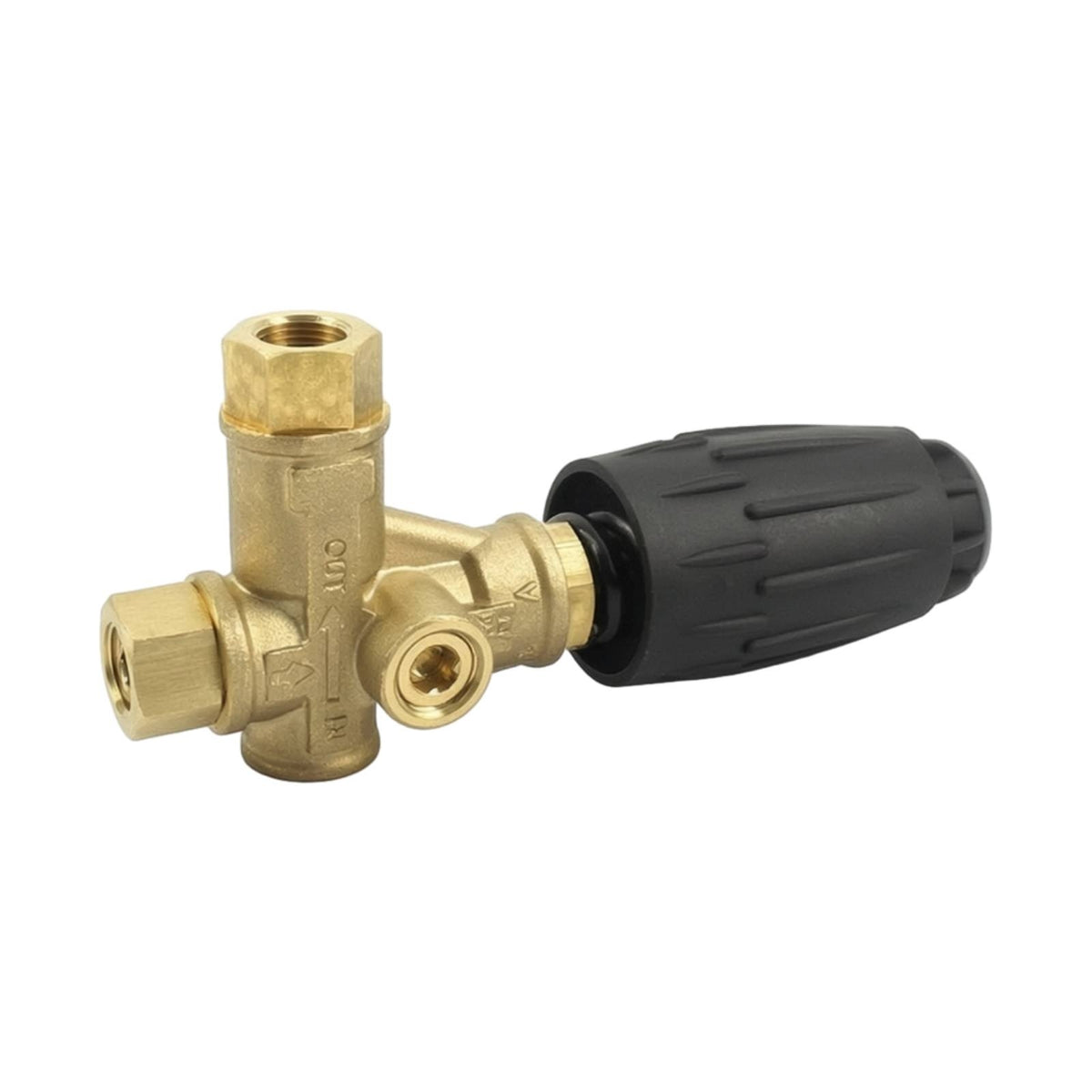 Unloader Valve with Adjustable Knob Inline Brass Water Pressure Regulator Resistant for Technicians